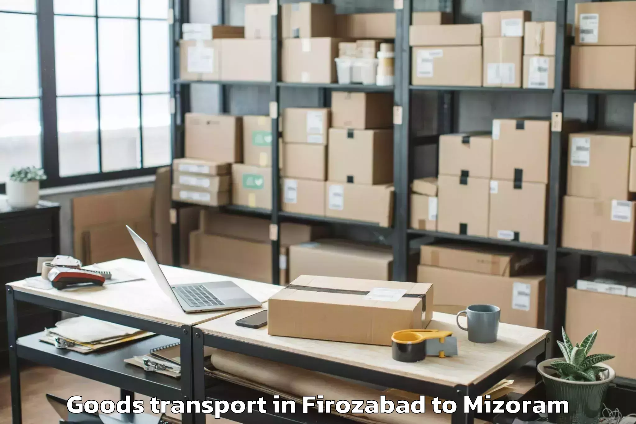 Reliable Firozabad to Siaha Goods Transport